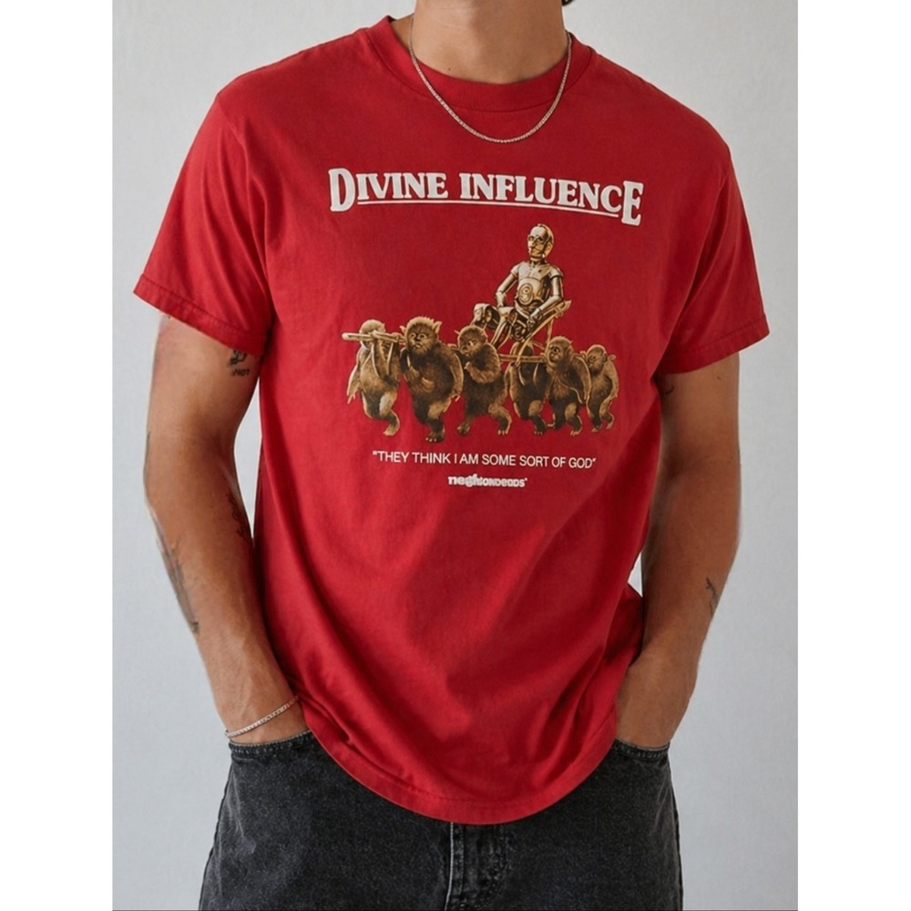 The Hundreds Star Wars Divine Influence Return of the Jedi Red T-Shirt Mens M